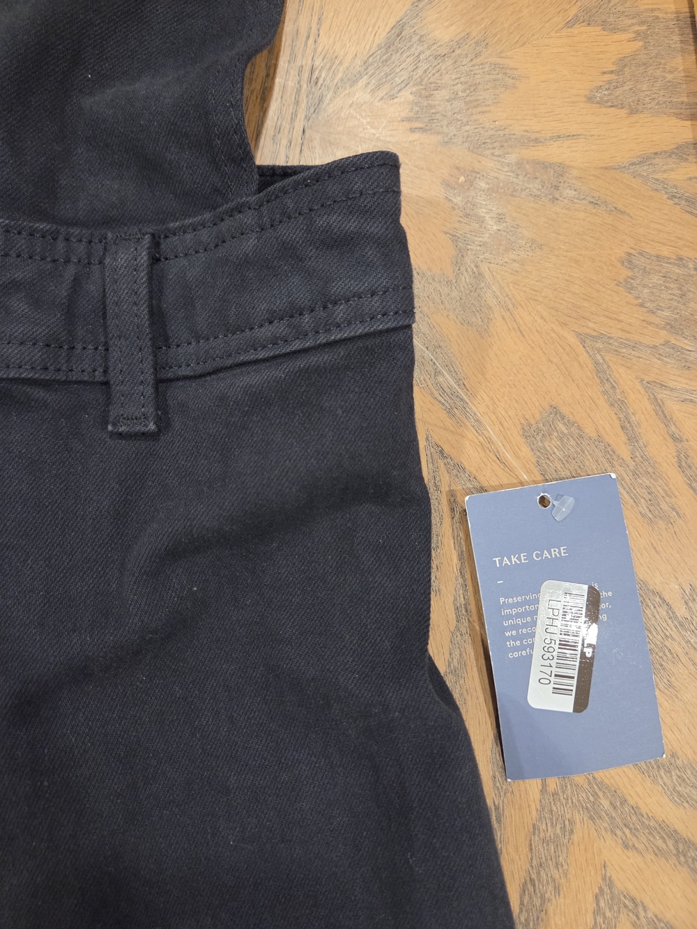 Sailor Overalls Women Size 4 Black Denim Wide Leg Jumpsuit - Picture 5 of 10